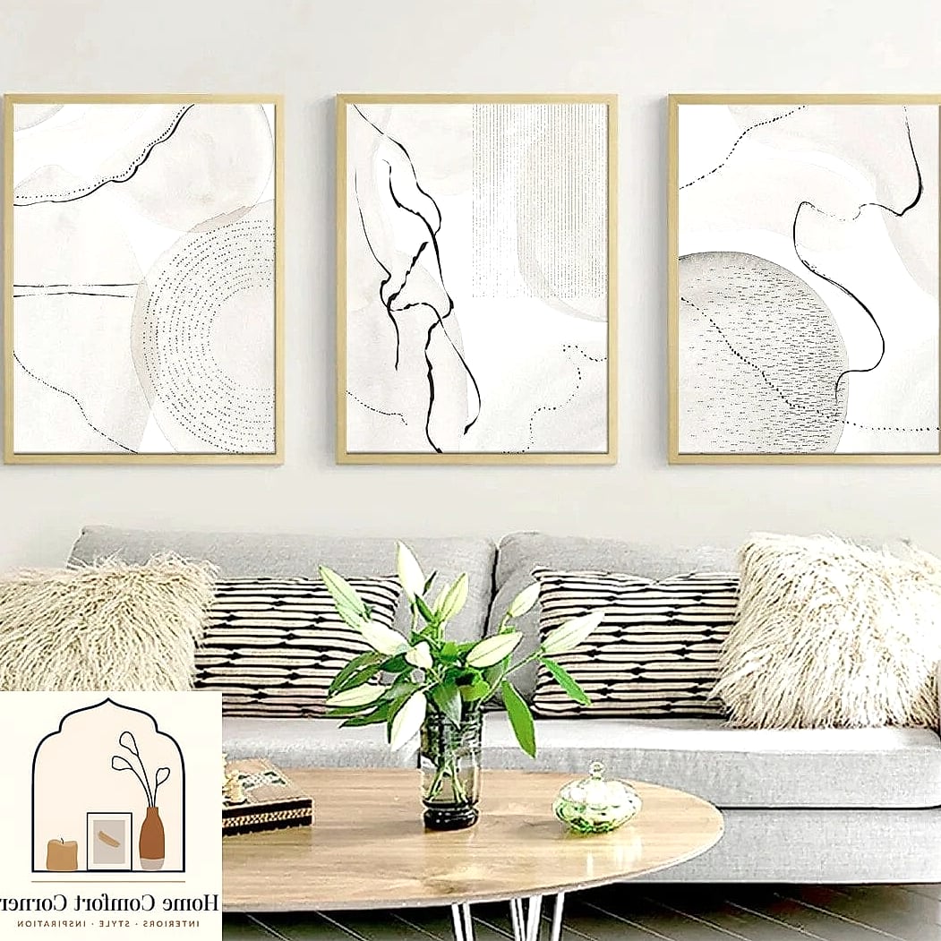 Abstract Art Prints in the Living Room