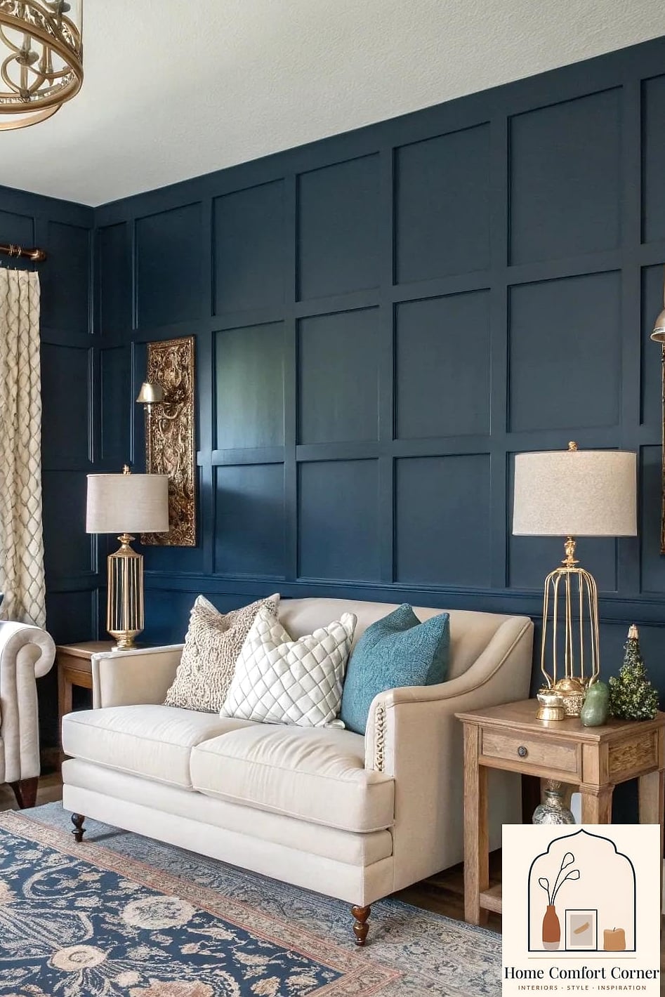 Accent Walls with Bold Geometric Patterns