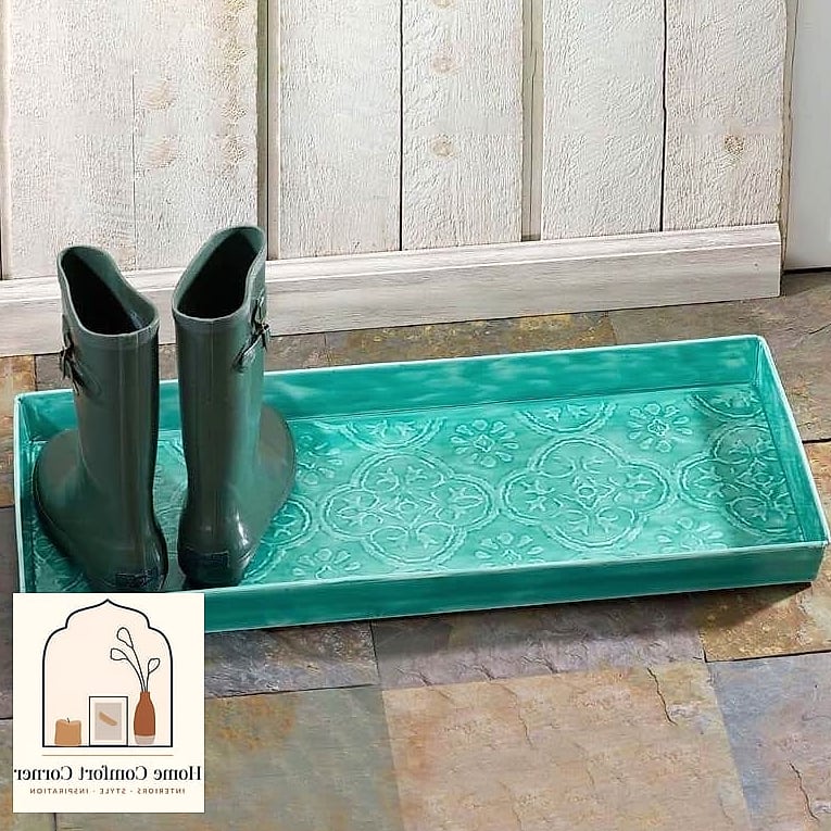 Add a Boot Tray and Entryway Bench