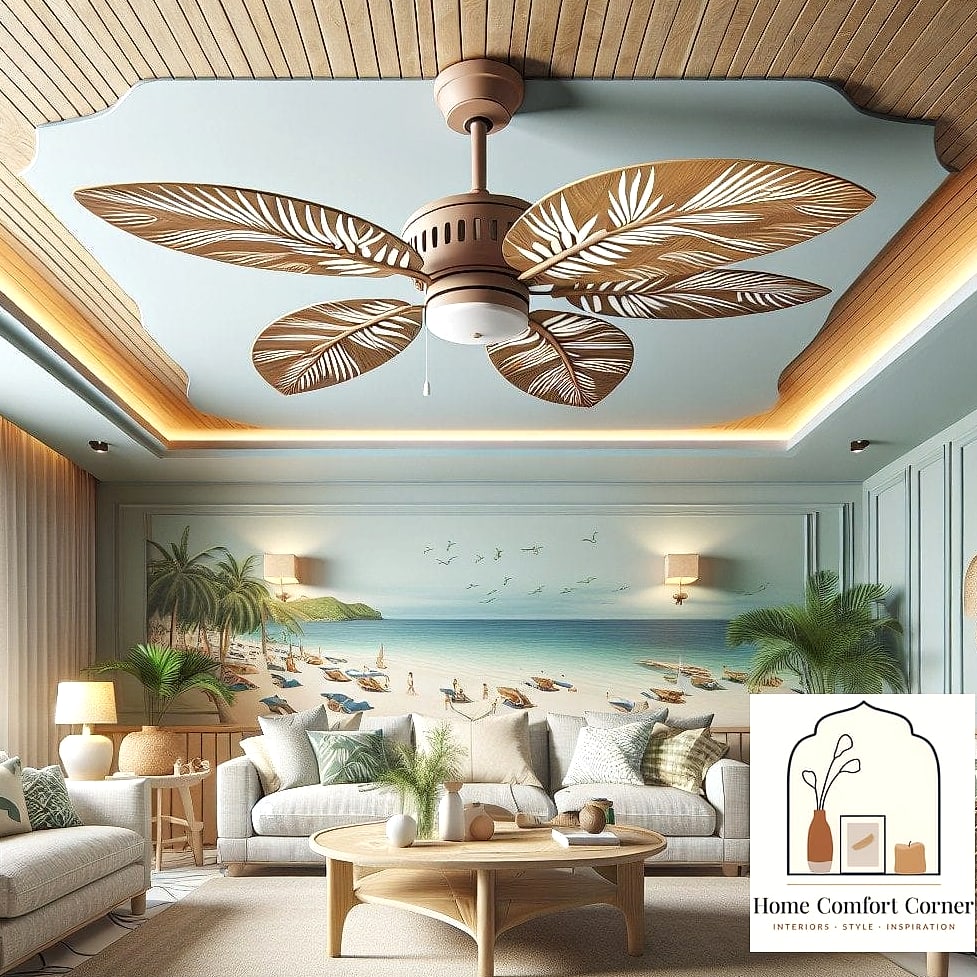 Add a Ceiling Fan With Wood Blades