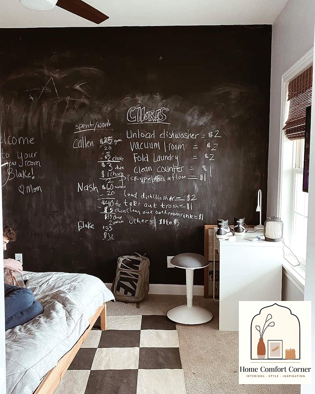 17 Boy Room Ideas Concepts That Are Actually Achievable on a Budget 14 Add a Chalkboard or Whiteboard Wall Section