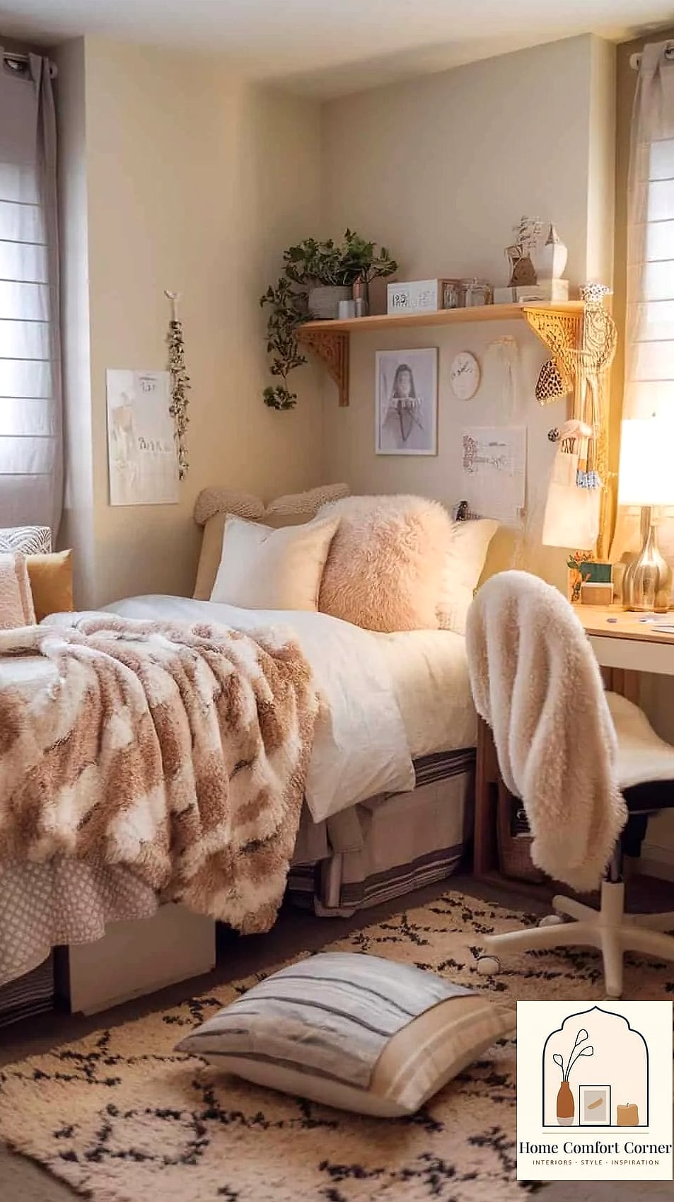 Add a Cozy Throw Blanket to the Bed or Chair