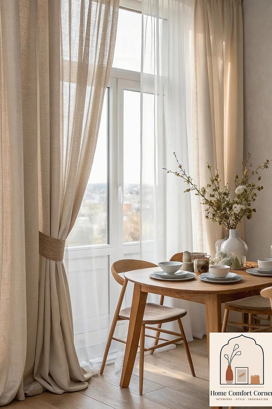 16 Small Dining Room Ideas Concepts That Are Actually Achievable on a Budget 15 Add Curtains Instead of Blinds