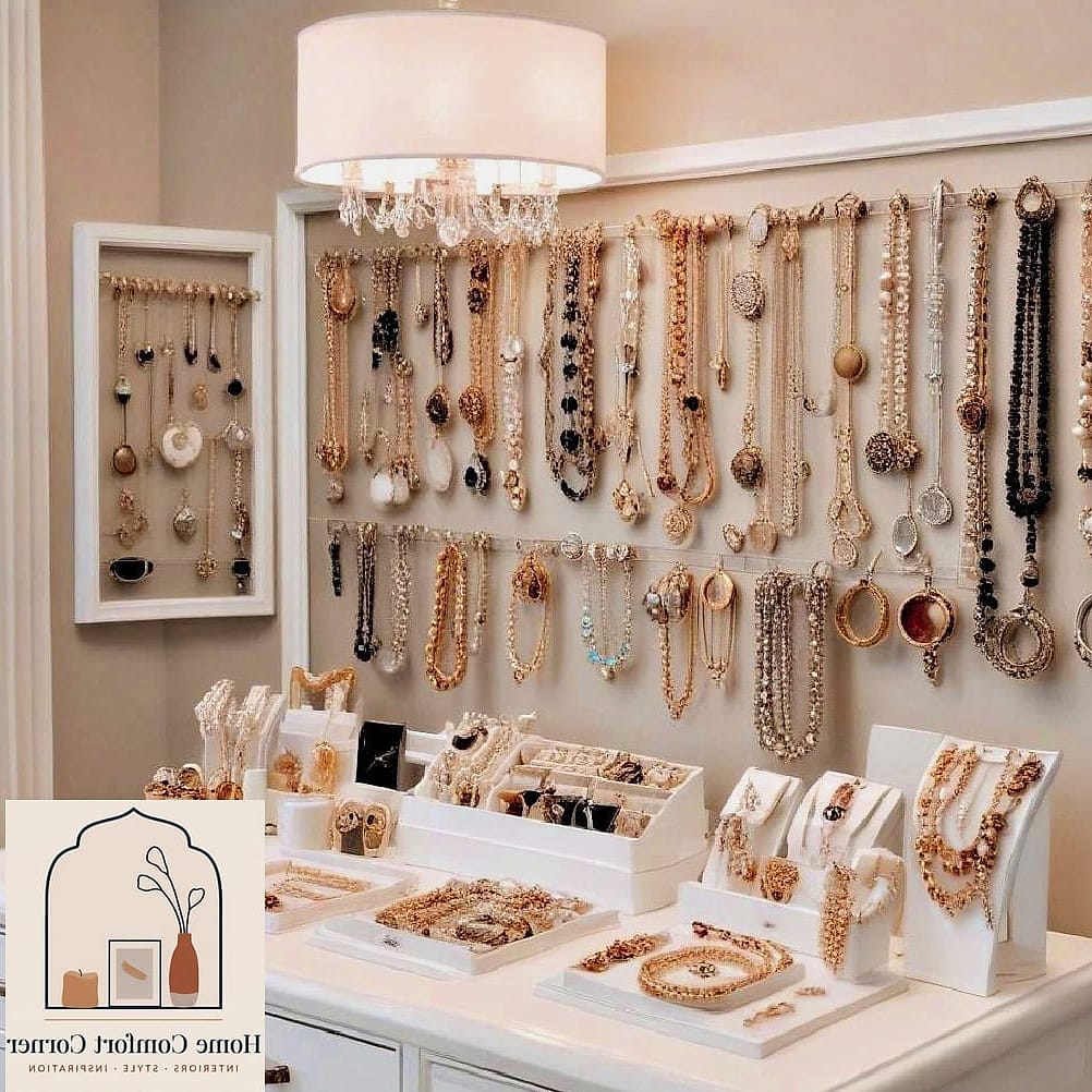 30 Dressing Room Ideas Tips From Top Interior Designers 8 Add a Dedicated Jewelry Wall