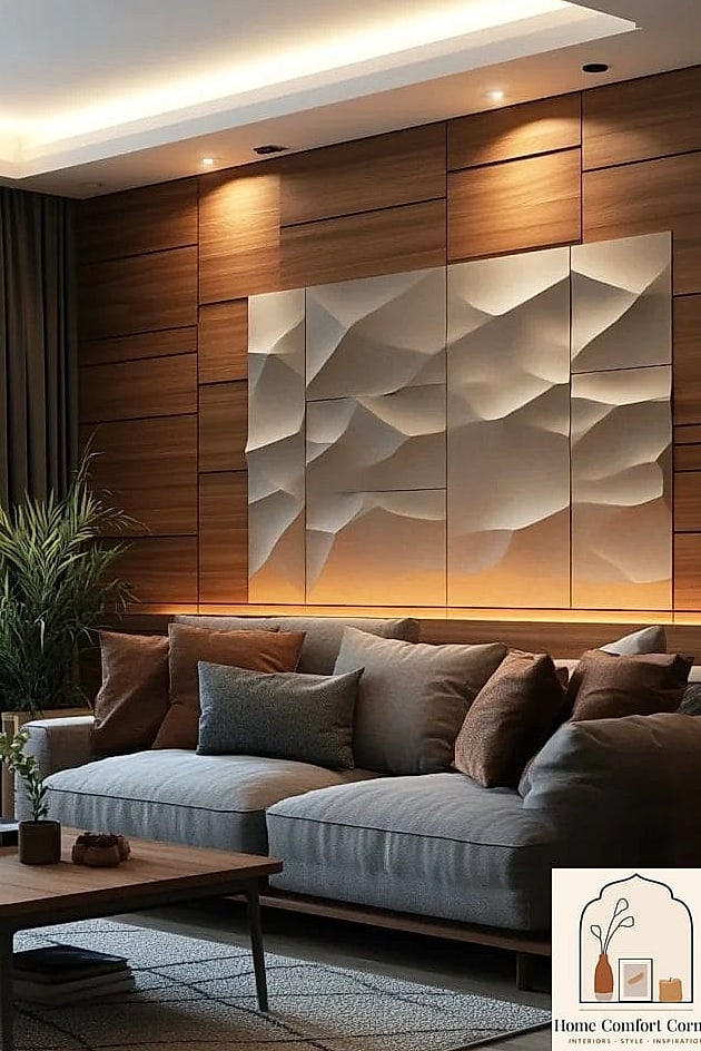 Add Depth with Textured Wall Panels