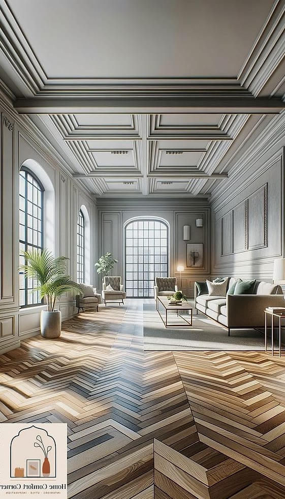 Adding a Herringbone Tile Pattern to a Small Space
