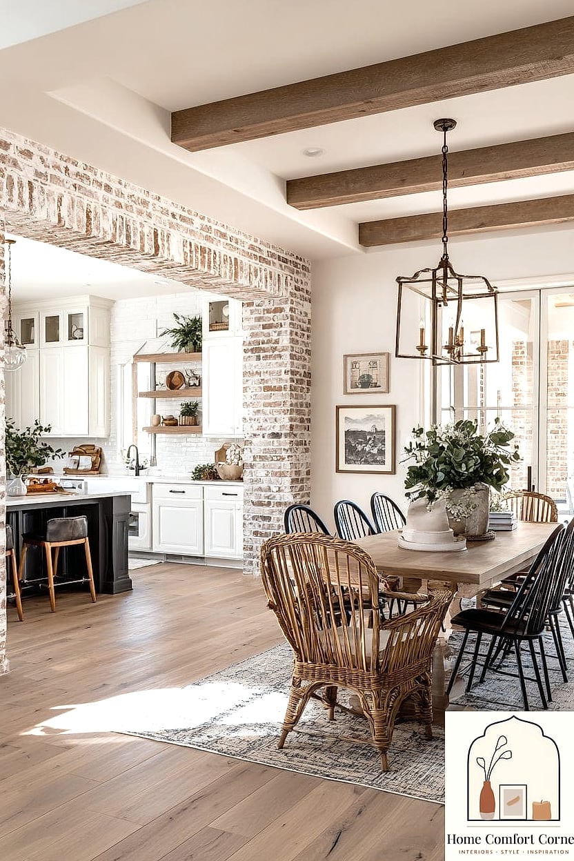 Adding a Vintage-Style Rug Under the Table