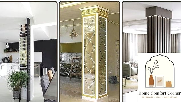 21 Pillar Design Interior Tips From Top Interior Designers 8 Add a Mirror Panel