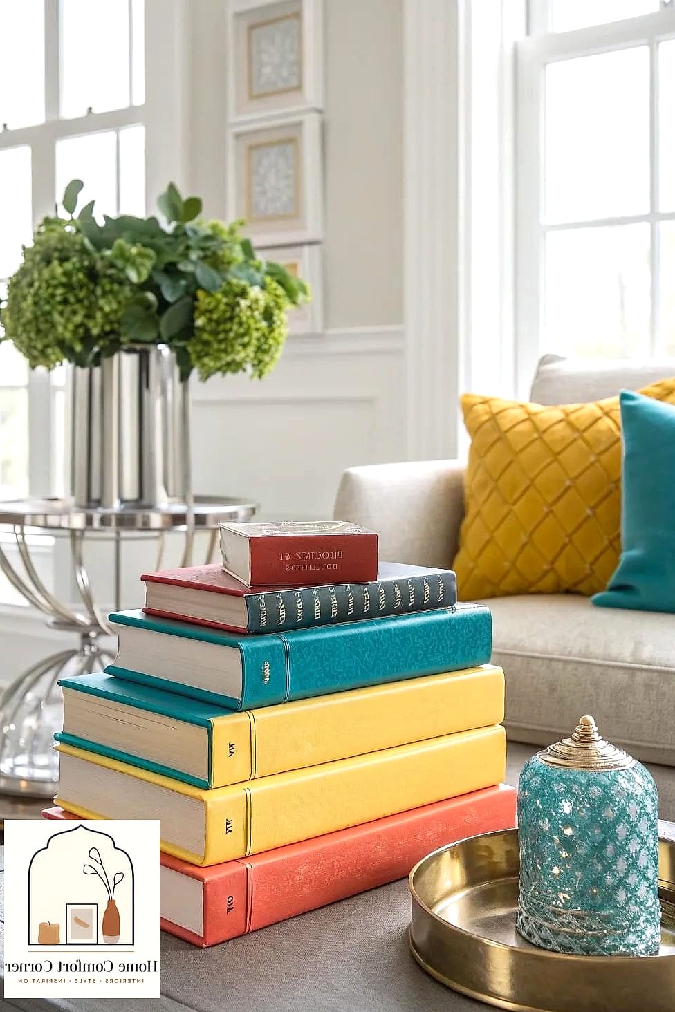 Add Personality with Books and Curated Objects