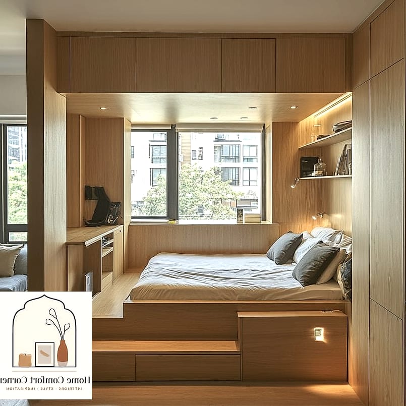 Add a Plinth-Style Platform Bed with Built-In Drawers