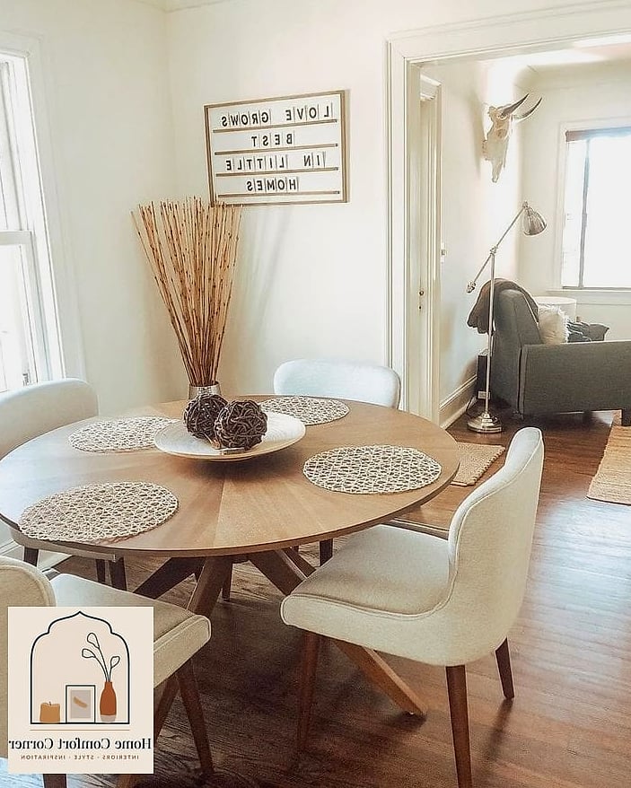 20 Small Room Decor Ideas Ideas That Will Transform Your Space 18 Add a Round Table Instead of a Square One