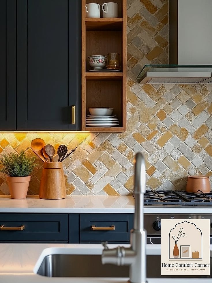 Add a Statement Backsplash in the Kitchen
