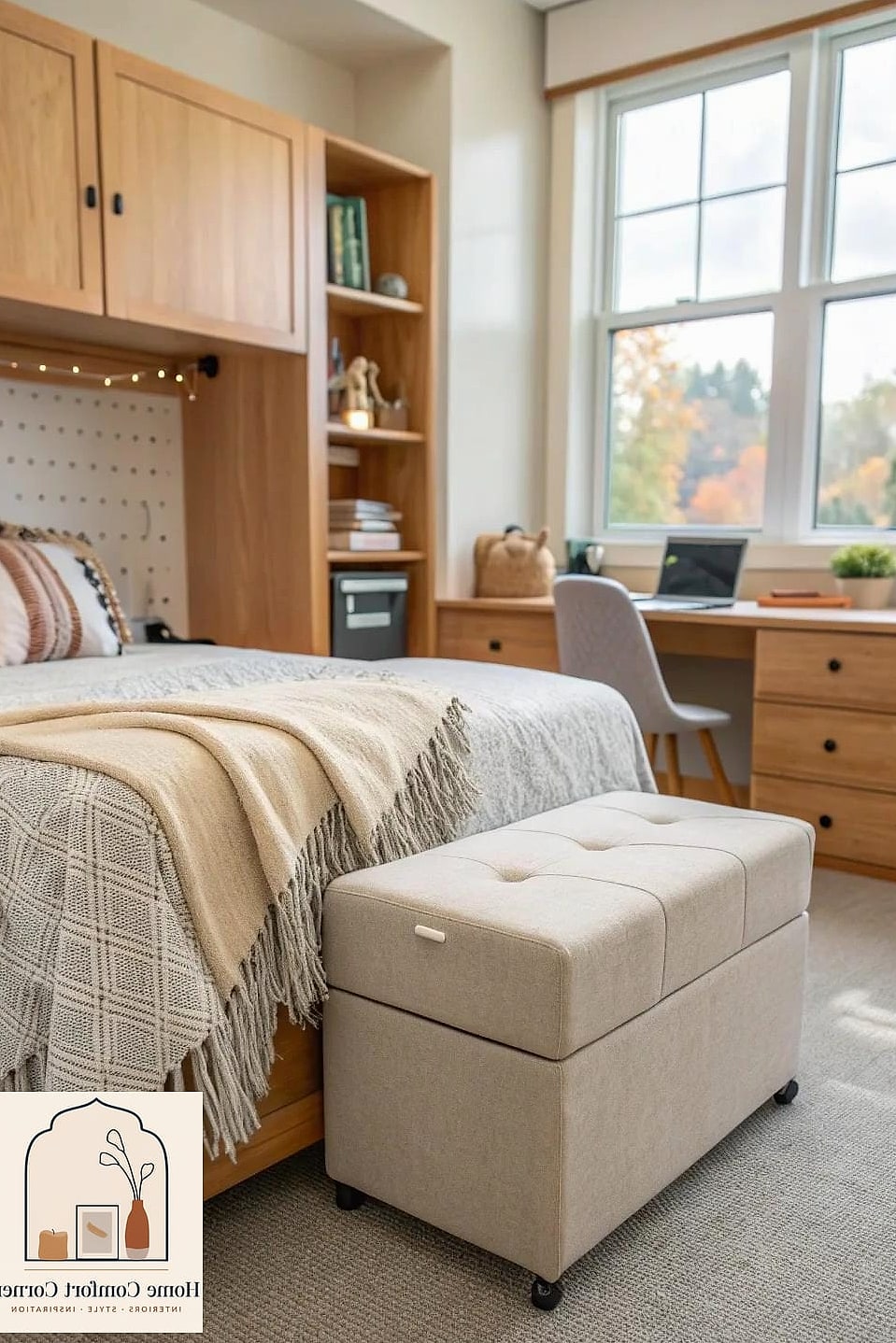 Add a Storage Ottoman for Extra Seating and Storage