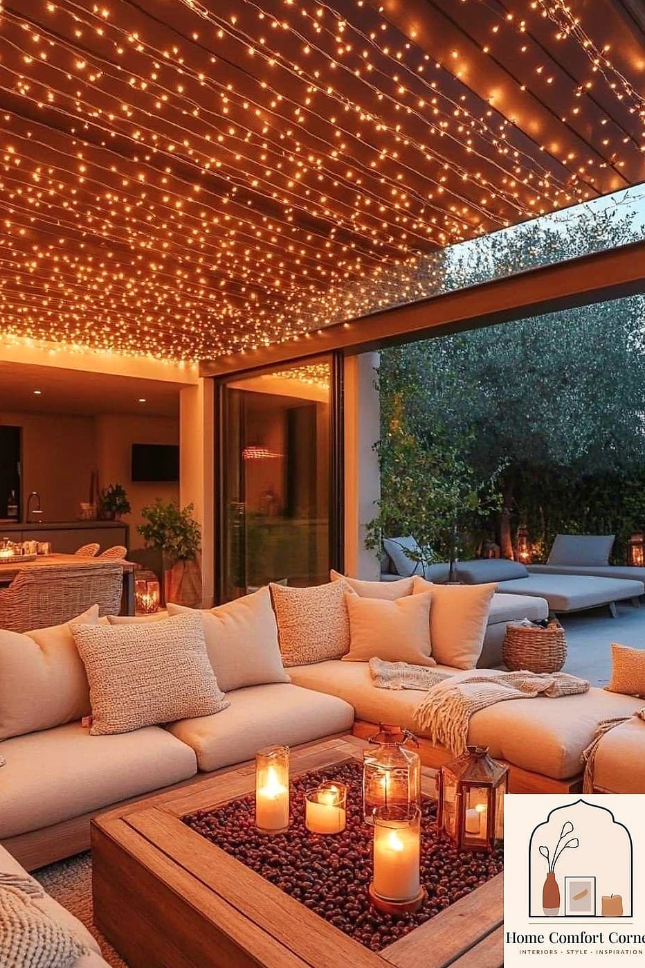 Add String Lights or Lanterns