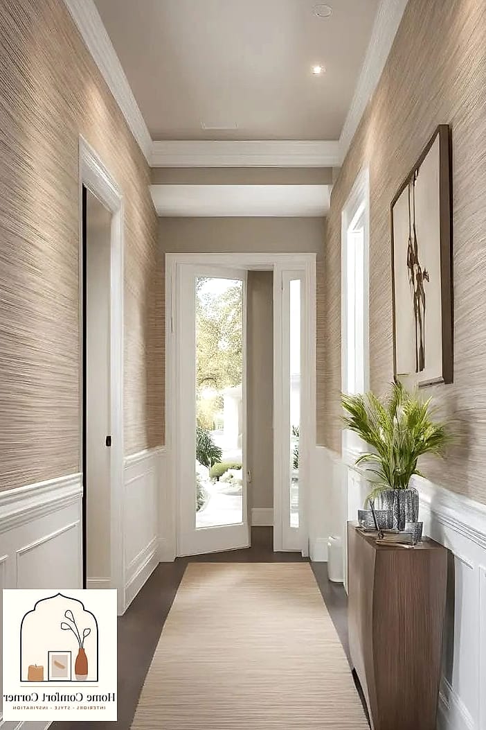 Add Textured or Grasscloth Wallpaper to an Accent Wall