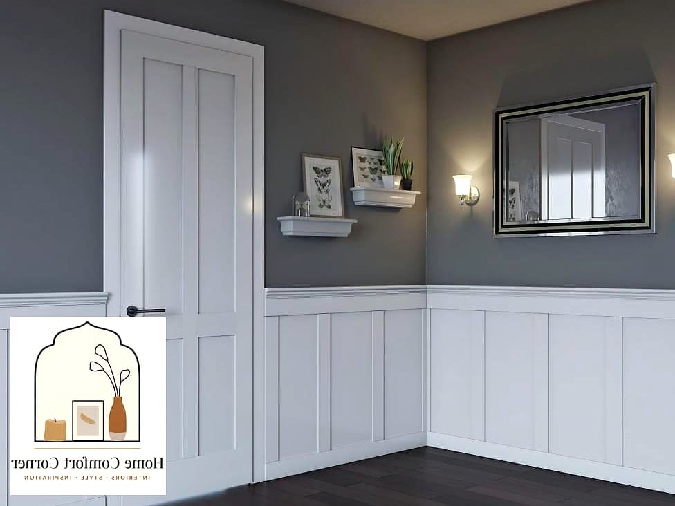25 Door Design Interior Ideas to Upgrade Your Home This Weekend 18 Add Wainscoting Style Panels to a Plain Door