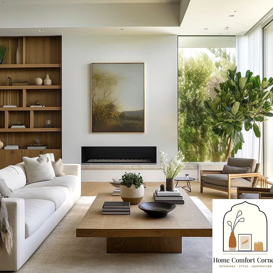 Add Warm Wood Accents to Balance Cool Tones