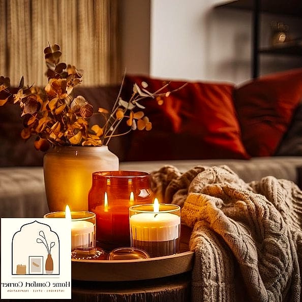 Add Warmth With Candles or a Simulated Fireplace Glow