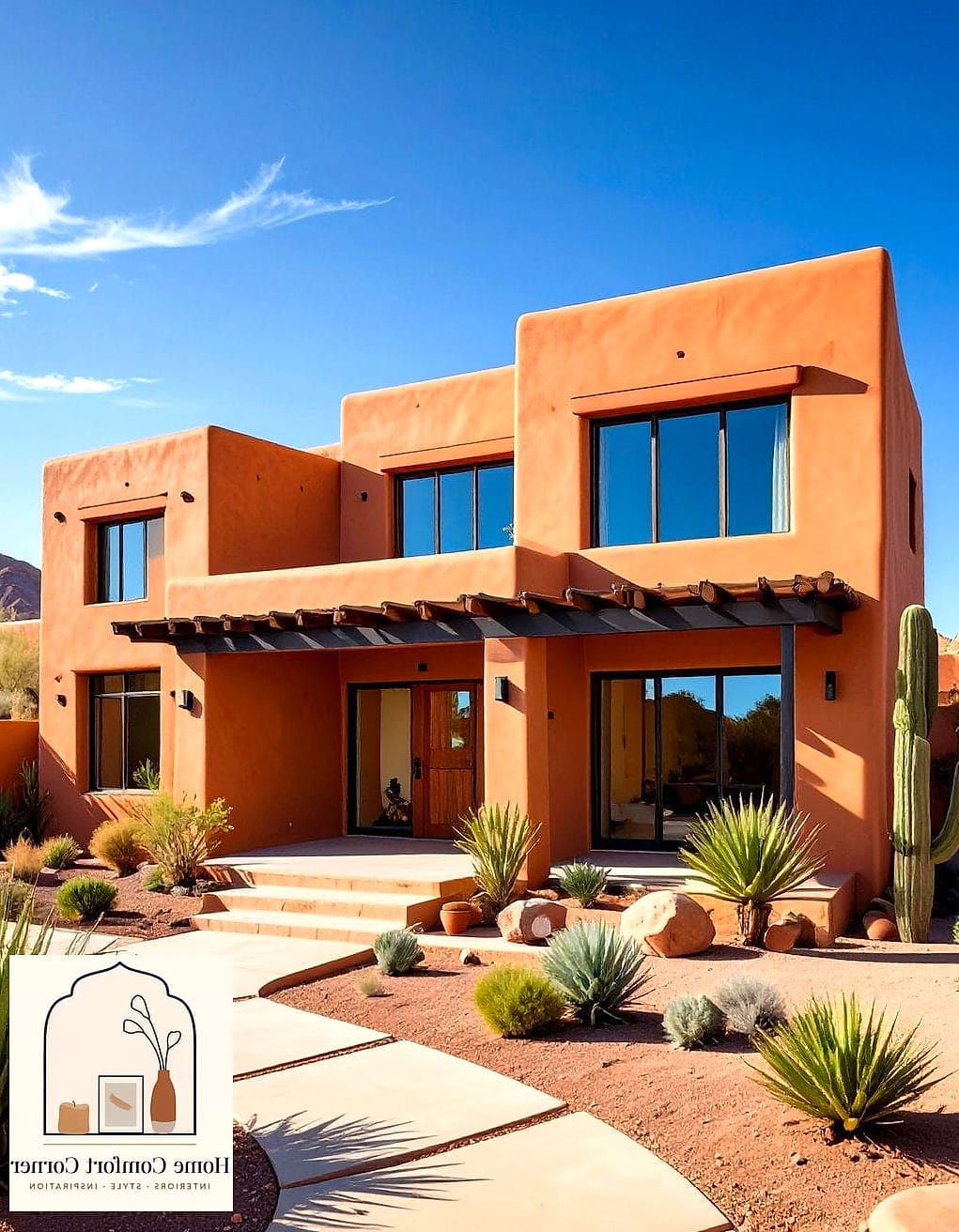 Adobe-Inspired Plaster Walls
