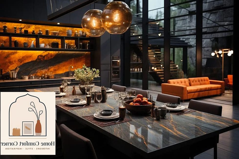 Amber and Smoked Glass Pendant Lighting