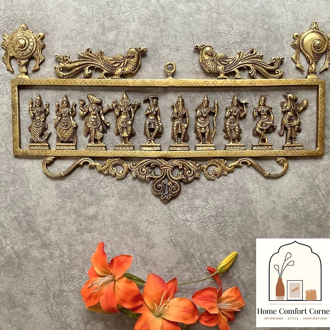 Antique Brass Temple Bells as Wall Art