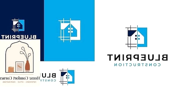 15 Beautiful Interior Design Logo Inspiration Photos Worth Saving 14 Architectural Blueprint-Inspired Mark