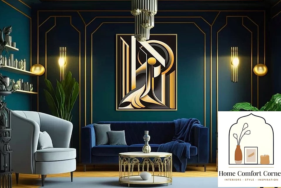 Art Deco Powder Room