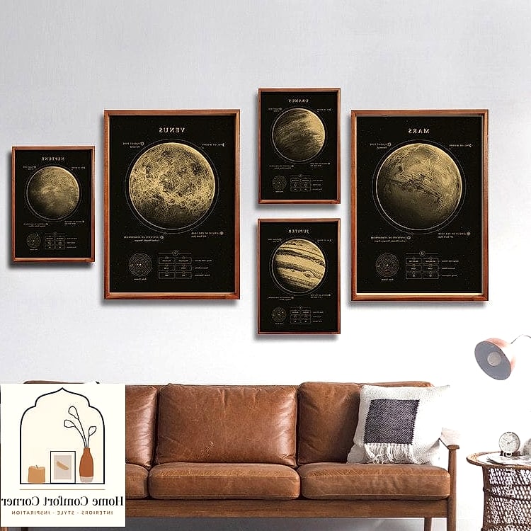 Astronomy and Space Posters in a Home Gym or Basement