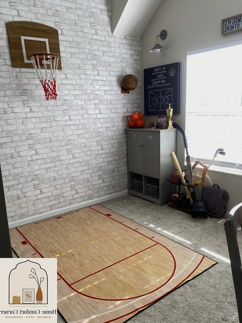 Basketball Hoop Reading Corner