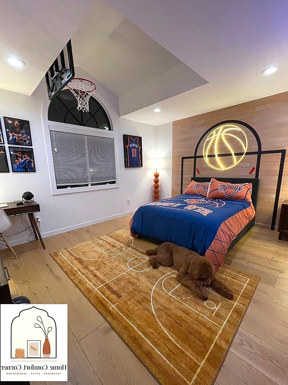 Basketball Hoop Reading Corner