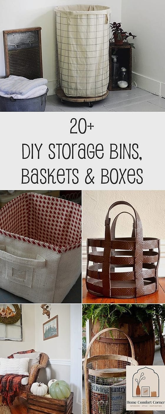 Baskets and Bins for Stylish Hidden Storage
