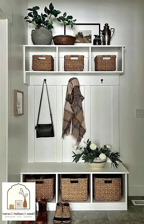 Baskets on Open Shelving