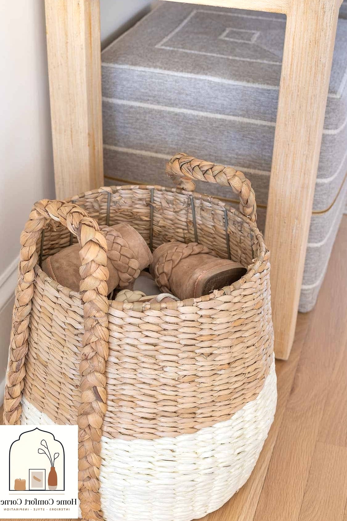 Basket Storage for Open Shelving