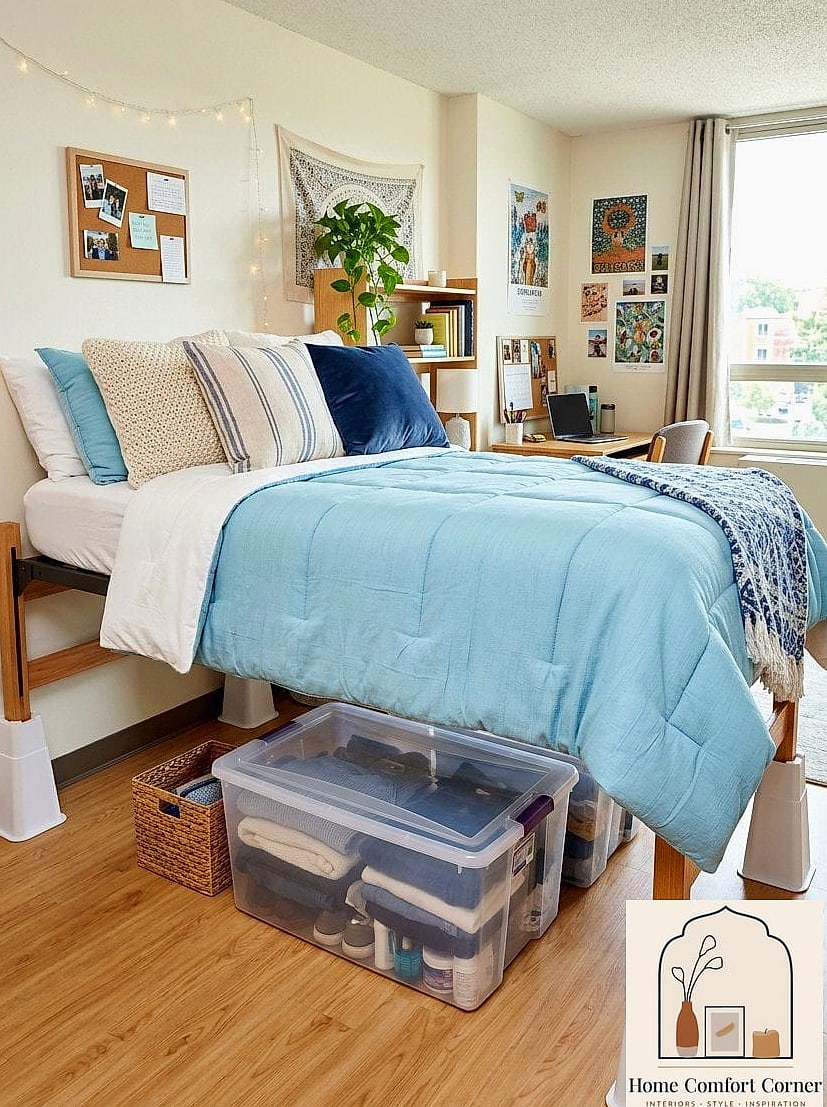 Bed Riser Storage Combo