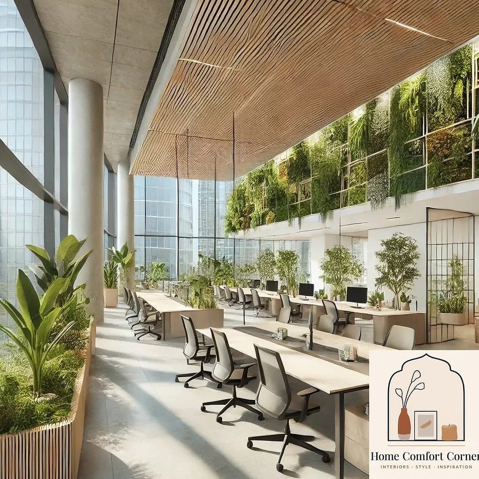 Biophilic Offices Full of Greenery