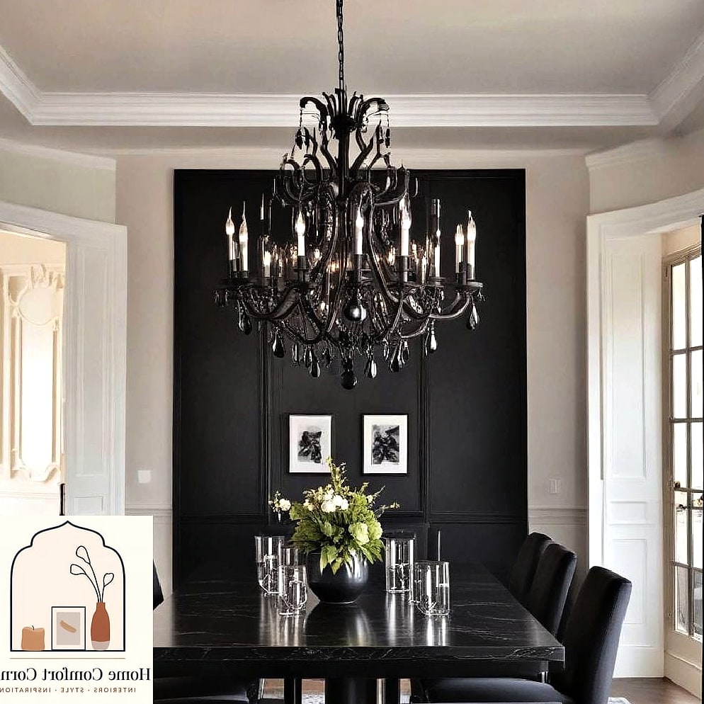 Black Pendant or Chandelier Lighting
