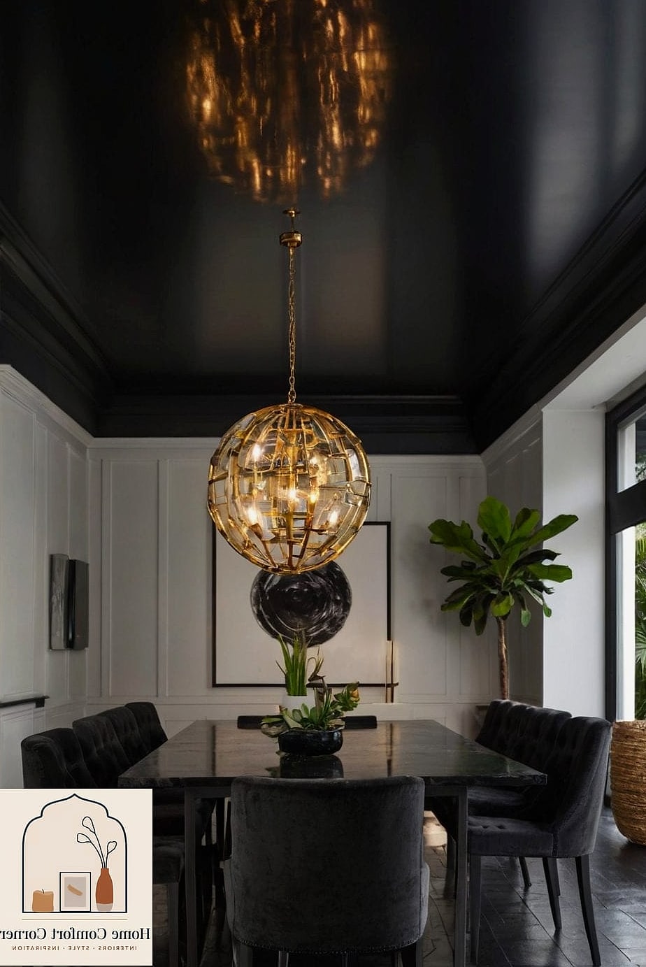 A Black Statement Ceiling