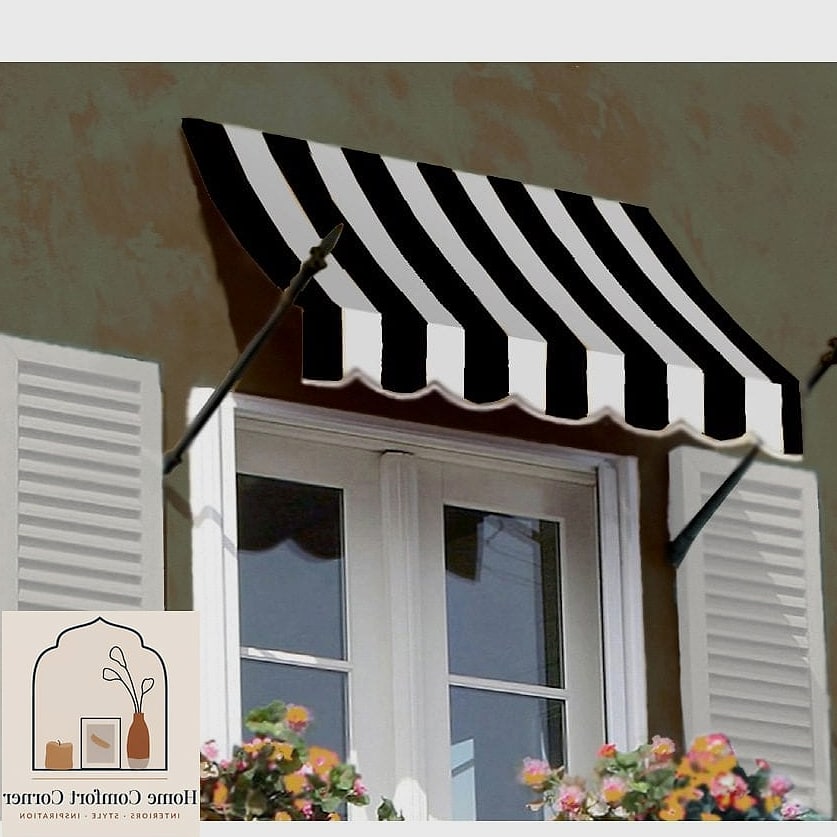 23 Black And White Room Decor Looks We're Obsessed With This Year 20 Black and White Striped Awnings or Curtains Indoors