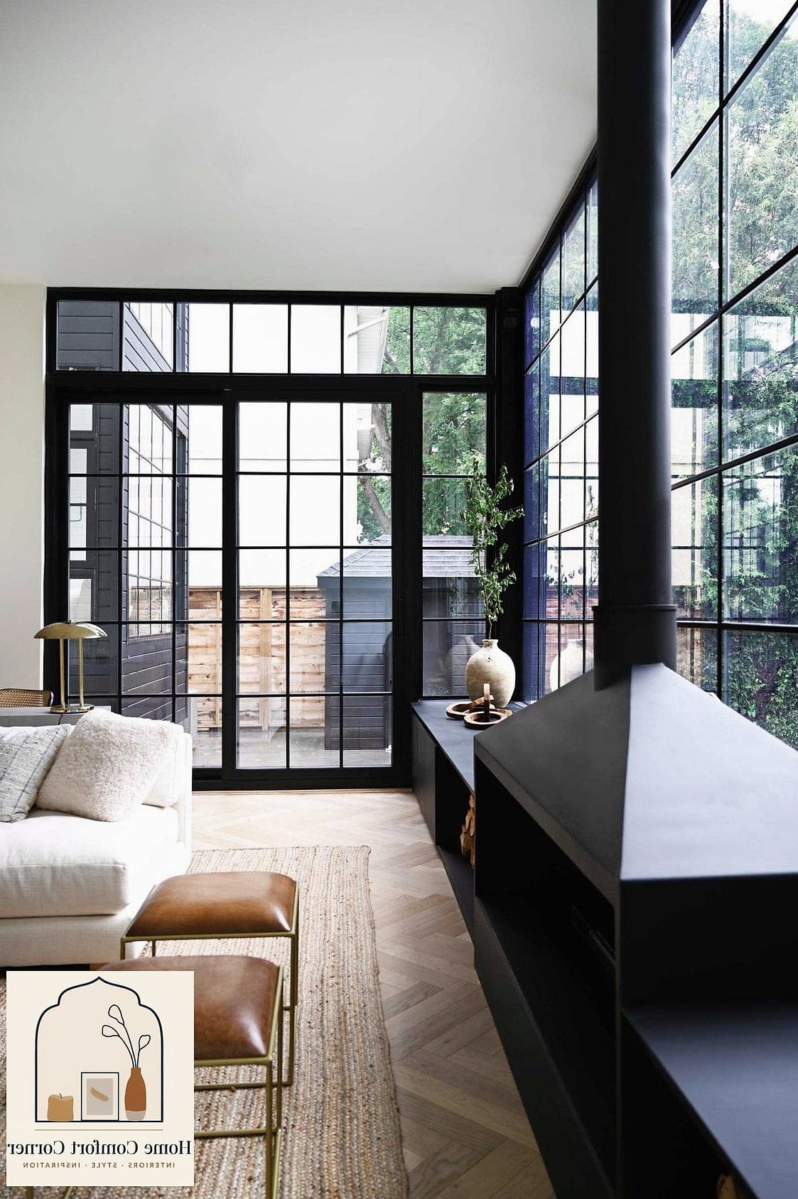 Black Window Frames and Trim