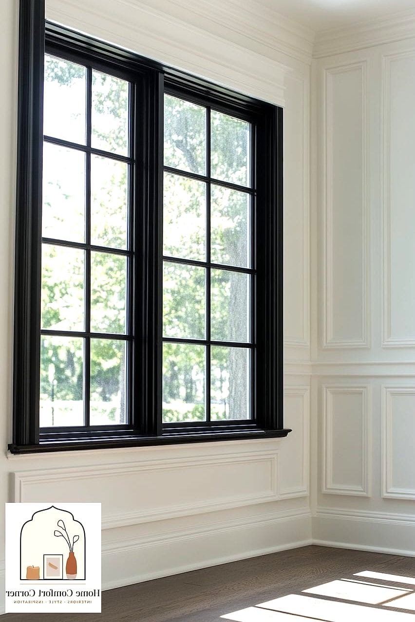 23 Black And White Room Decor Looks We're Obsessed With This Year 9 Black Window Frames