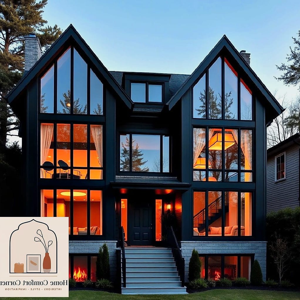 10 Stunning Dark Home Decor Ideas for Every Budget 6 Black Window Frames and Trim