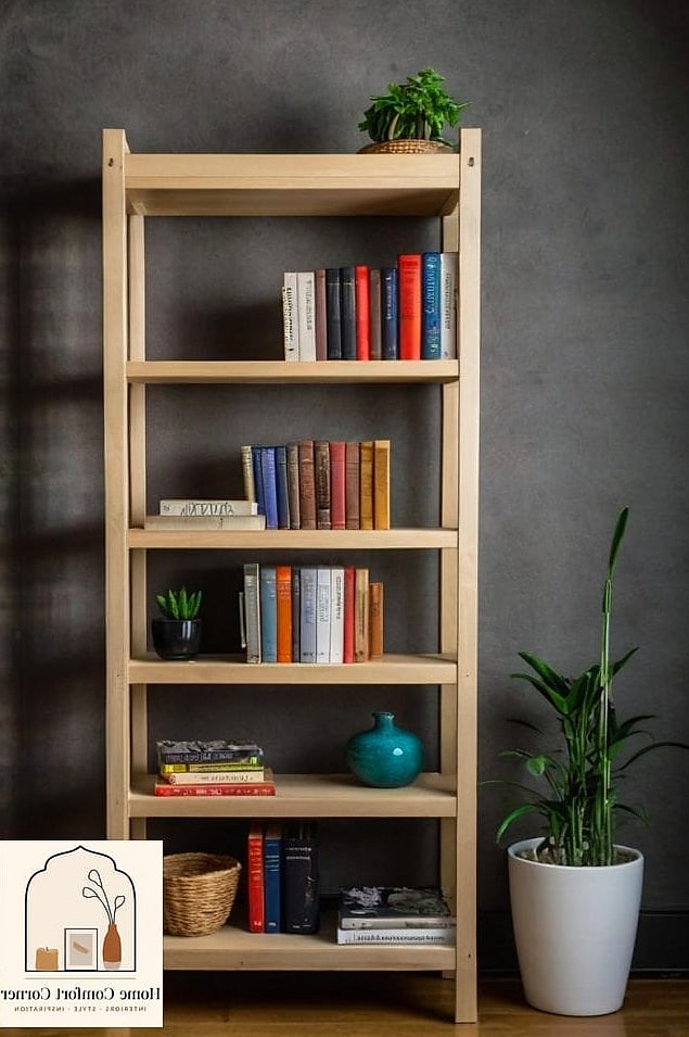 Bland Bookshelf to Styled Open Shelving