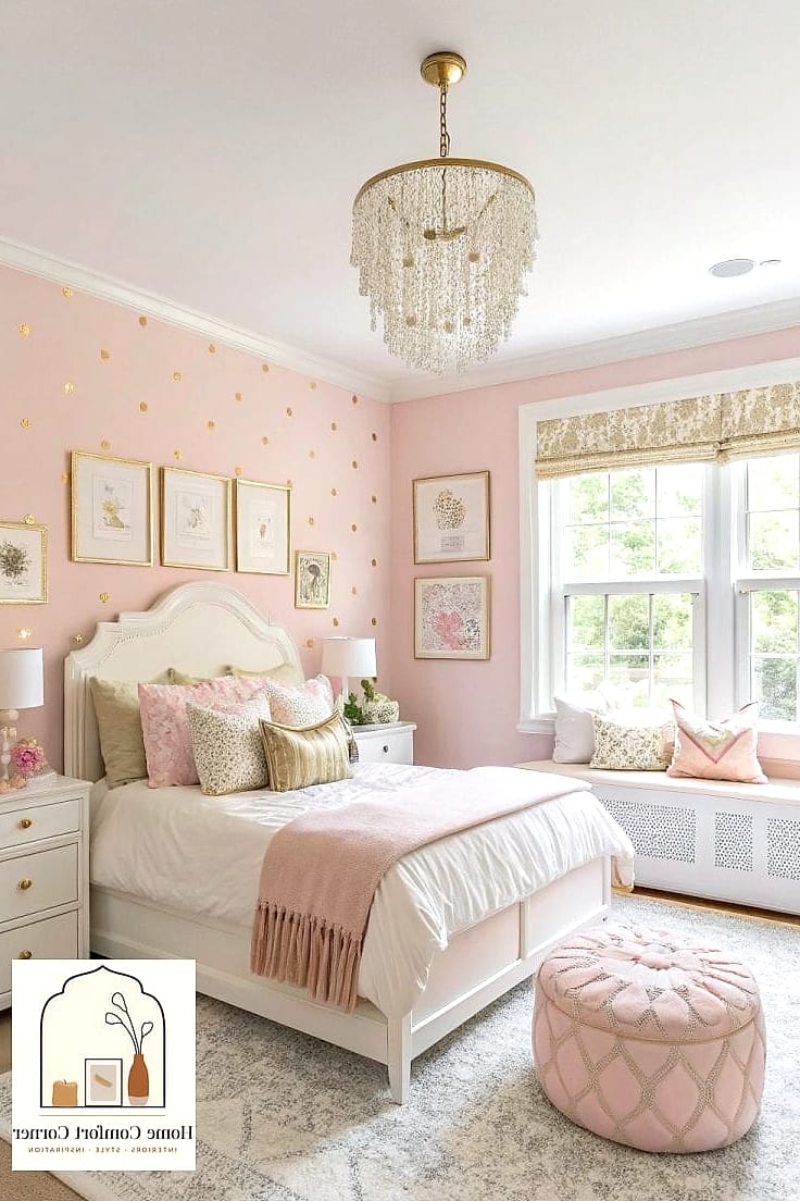 Blush Pink Accent Wall