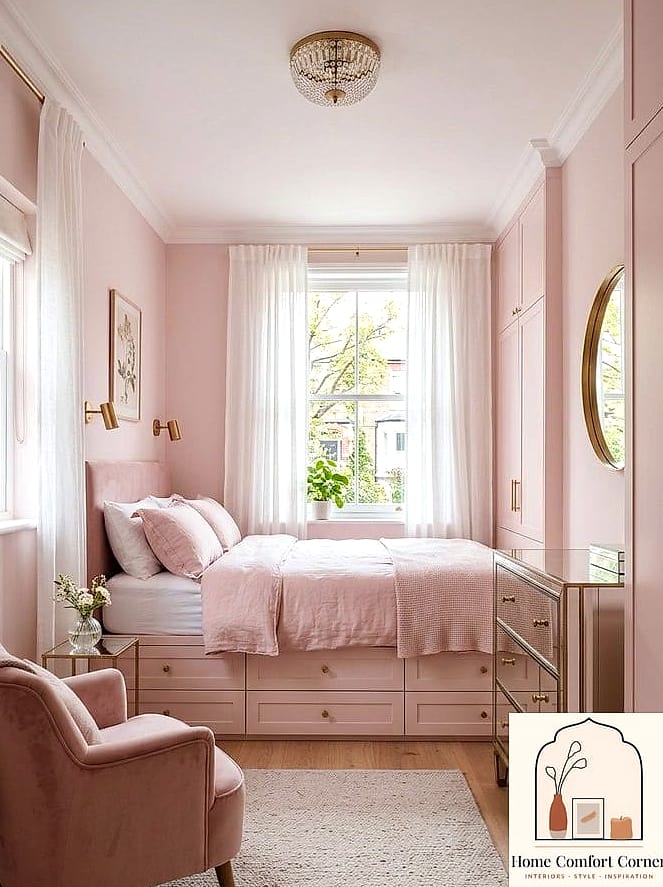 Blush Pink Accent Wall