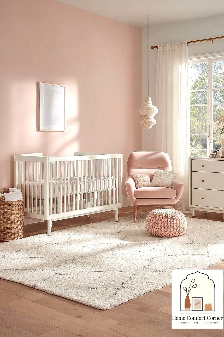 17 Pink Room Aesthetic Decor Inspiration Boards You'll Want to Copy 5 Blush Pink Nursery With Neutral Accents