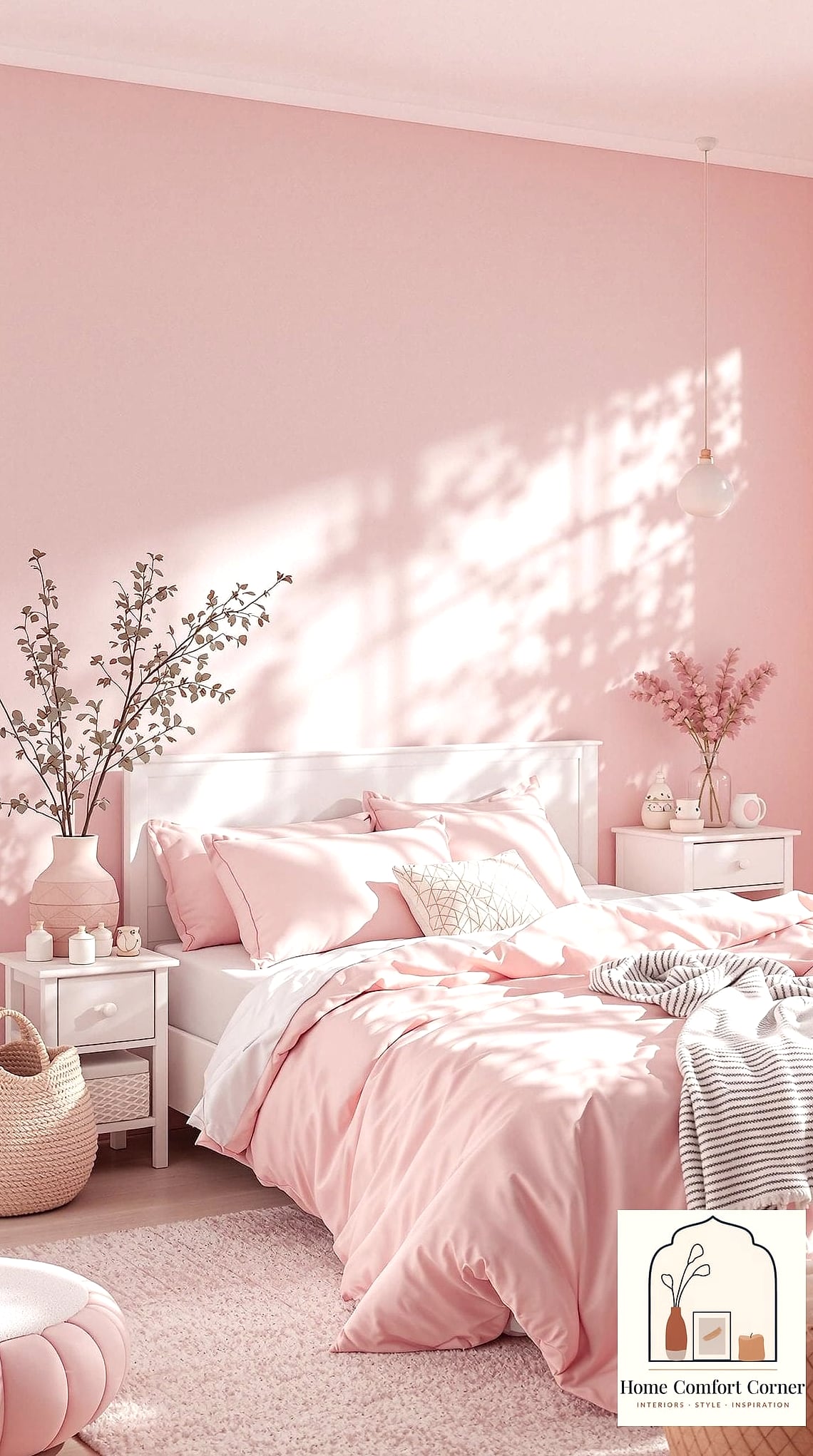 14 Aesthetic Room Paint Ideas Perfect for Every Home Style 7 Blush Pink for Soft, Feminine Touches