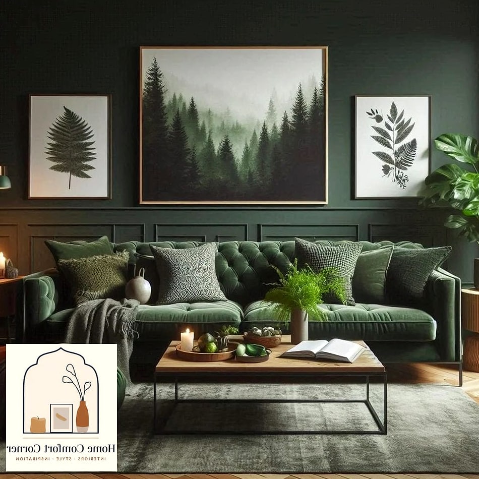 14 Aesthetic Room Paint Ideas Perfect for Every Home Style 8 Bold Forest Green for Dramatic Statement Walls