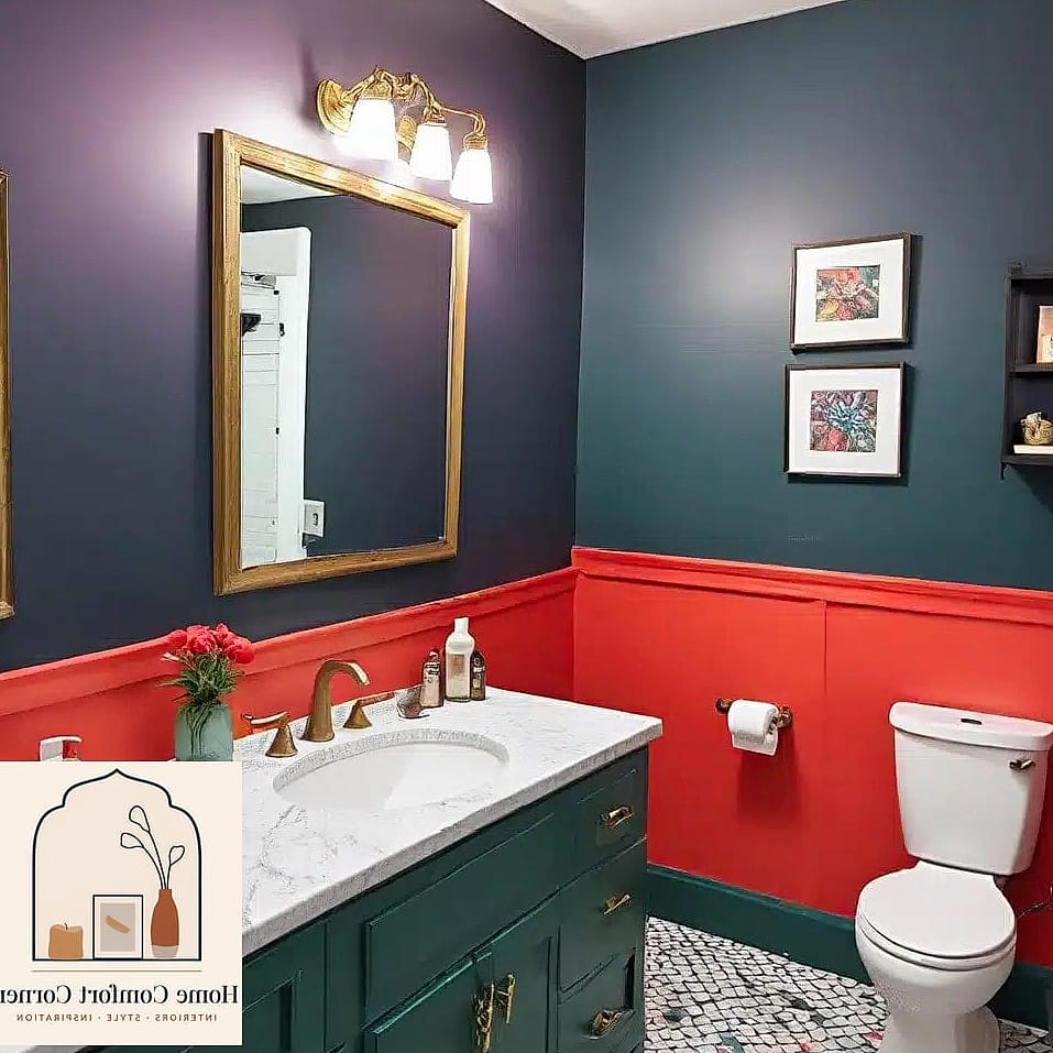 A Bold Painted Ceiling