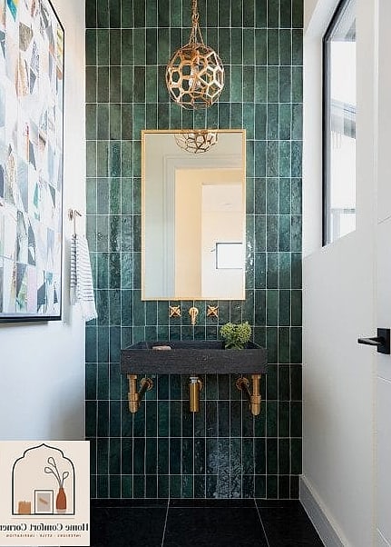 Bold Tile on the Floor Only