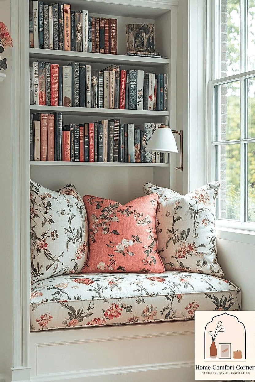 Bookshelves Styled with Vintage Books